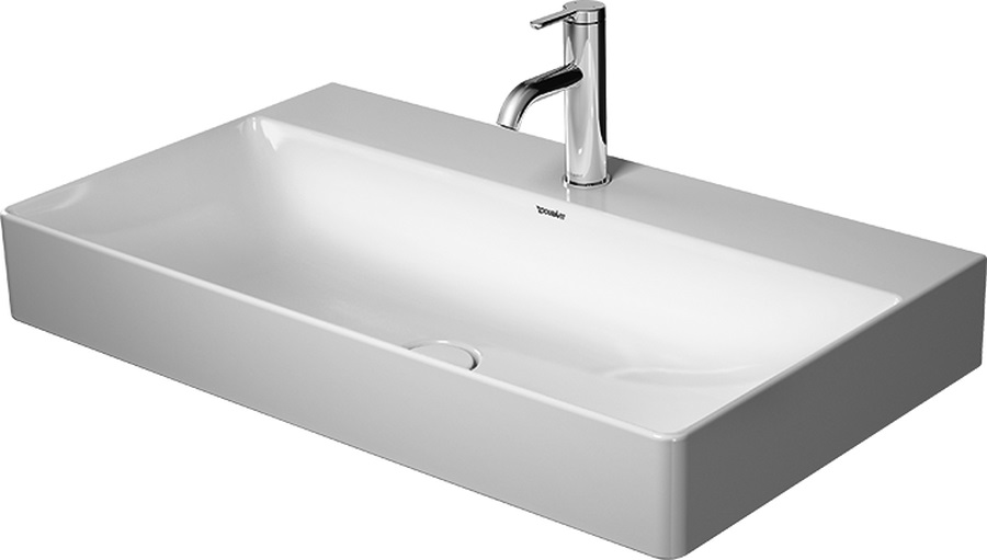 Duravit DuraSquare lavabo 80x47 cm rectangulaire classique-de meuble blanc 23538000711