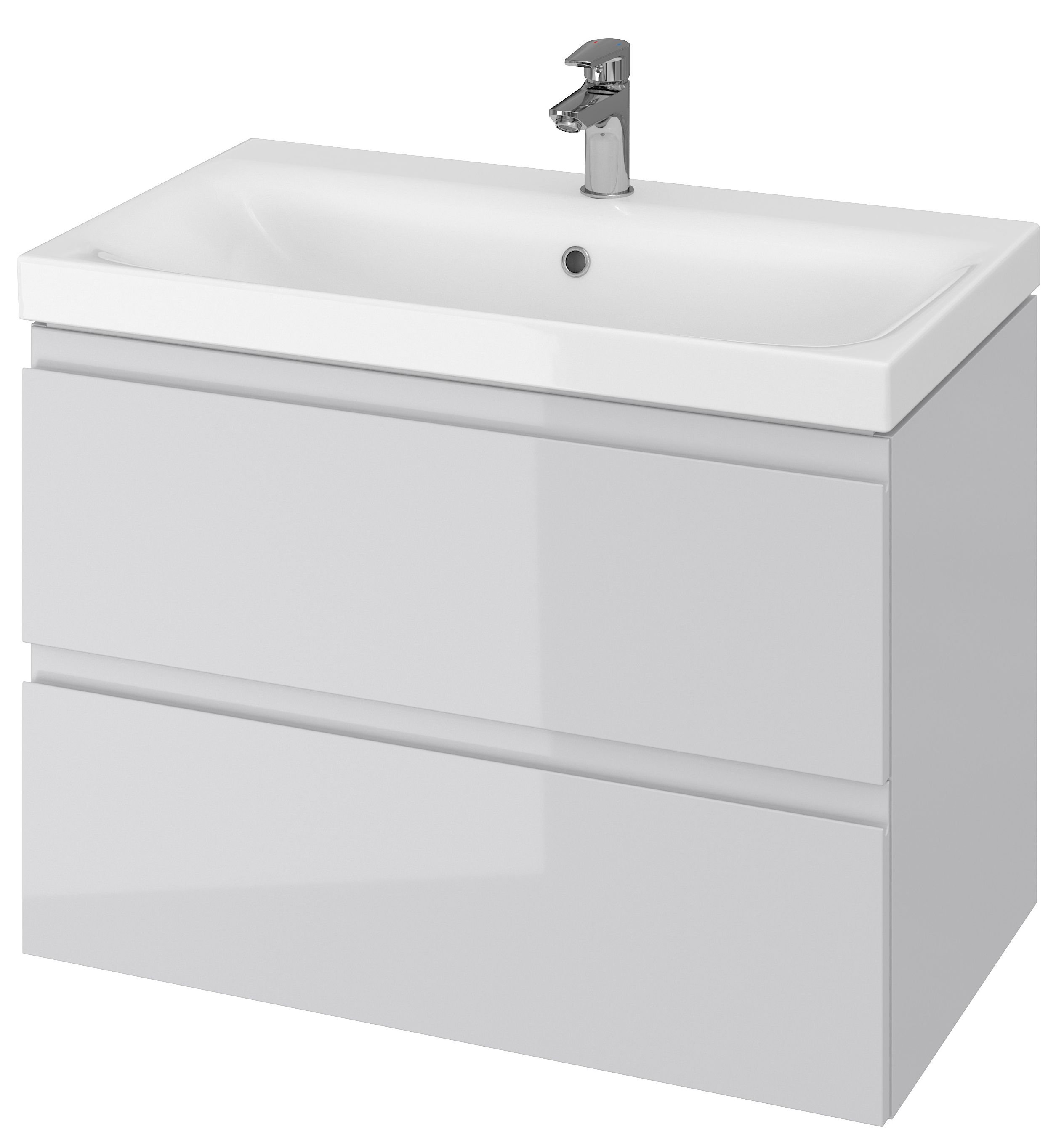 Cersanit Moduo lavabo avec meuble 80 cm grise S801-220-DSM