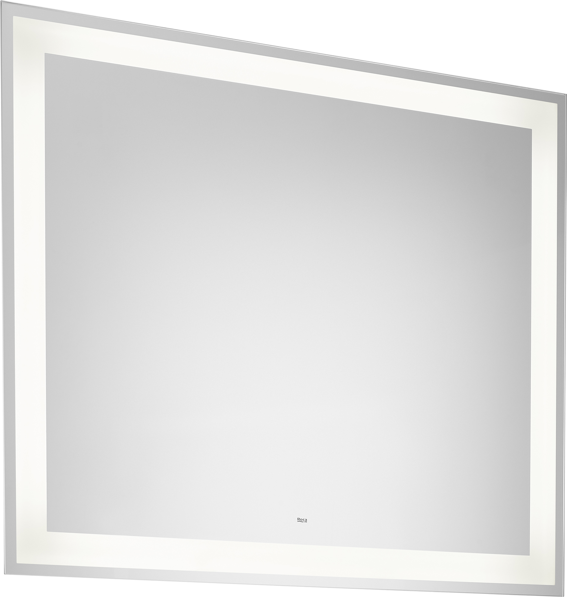 Roca Iridia miroir 80x70 cm rectangulaire avec éclairage oui argenté A812341000