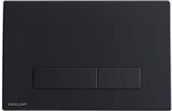 Excellent Aurro bouton de chasse d'eau pour WC noir INEX.AU230.150.BL