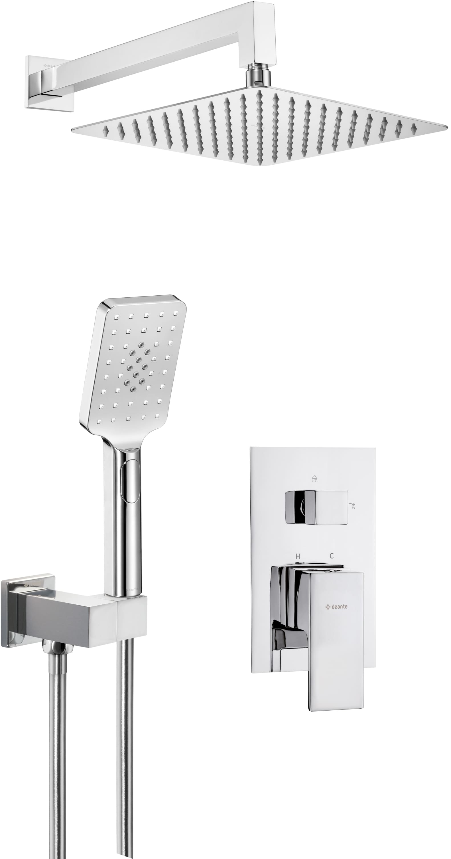 Deante Anemon ensemble de douche encastré chrome NAC_09MP