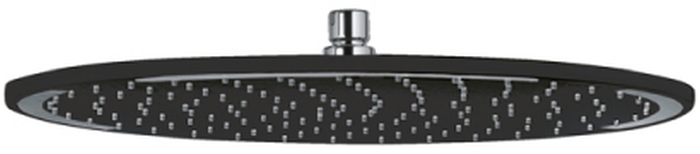 Kludi A-QA douche à effet de pluie 30x30 cm circulaitre chrome-noir 6433087-00