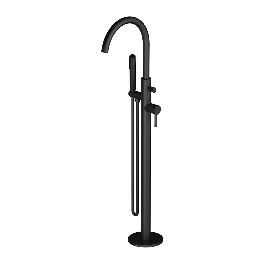 Oltens Molle mitigeur bain-douche autoportante noir mat 34300300