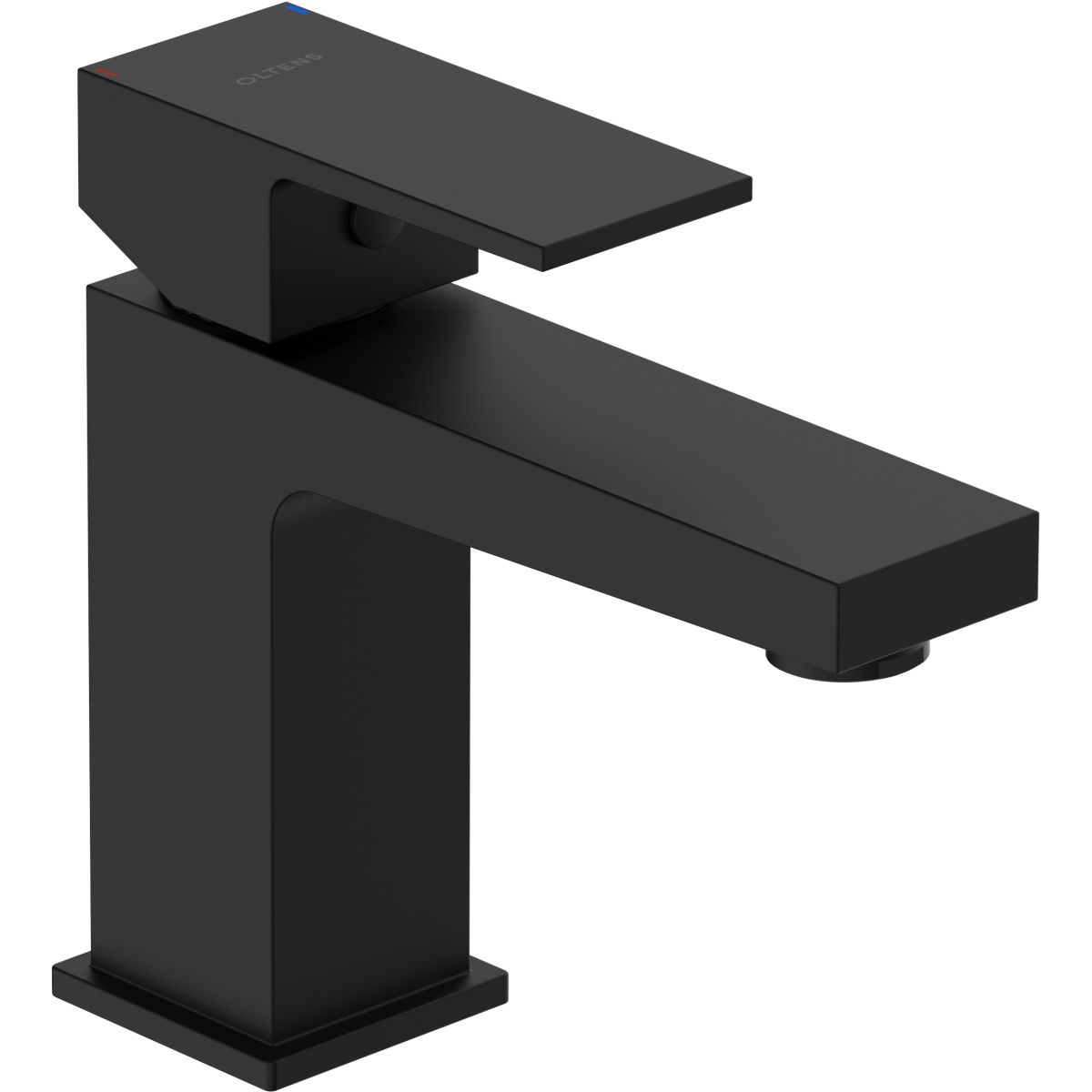 Oltens Gota mitigeur de lavabo sur pied noir mat 32201300