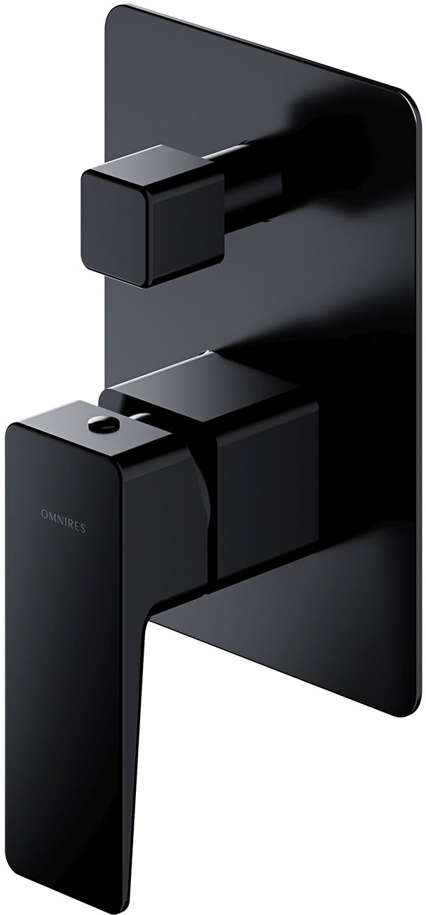 Omnires Parma mitigeur bain-douche encastrée noir PM7435BL