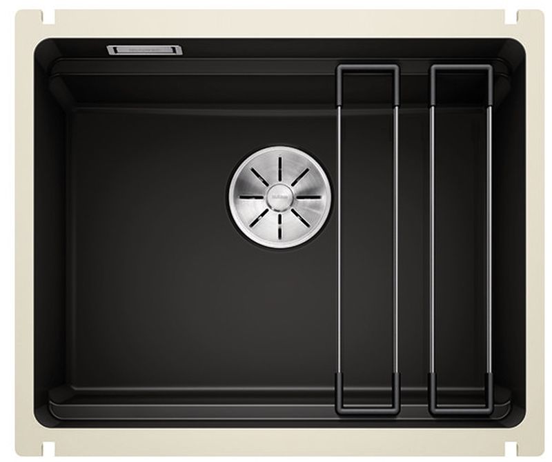 Blanco Etagon 500-U évier en céramique 54x45.6 cm noir 525155
