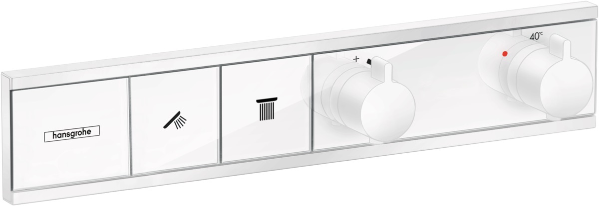 Hansgrohe RainSelect mitigeur bain-douche encastrée avec thermostat blanc 15380700