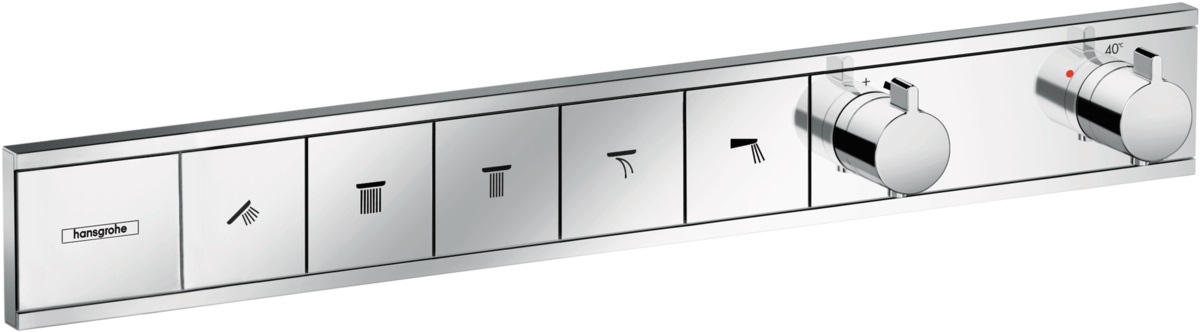 Hansgrohe RainSelect mitigeur bain-douche encastrée avec thermostat chrome 15384000