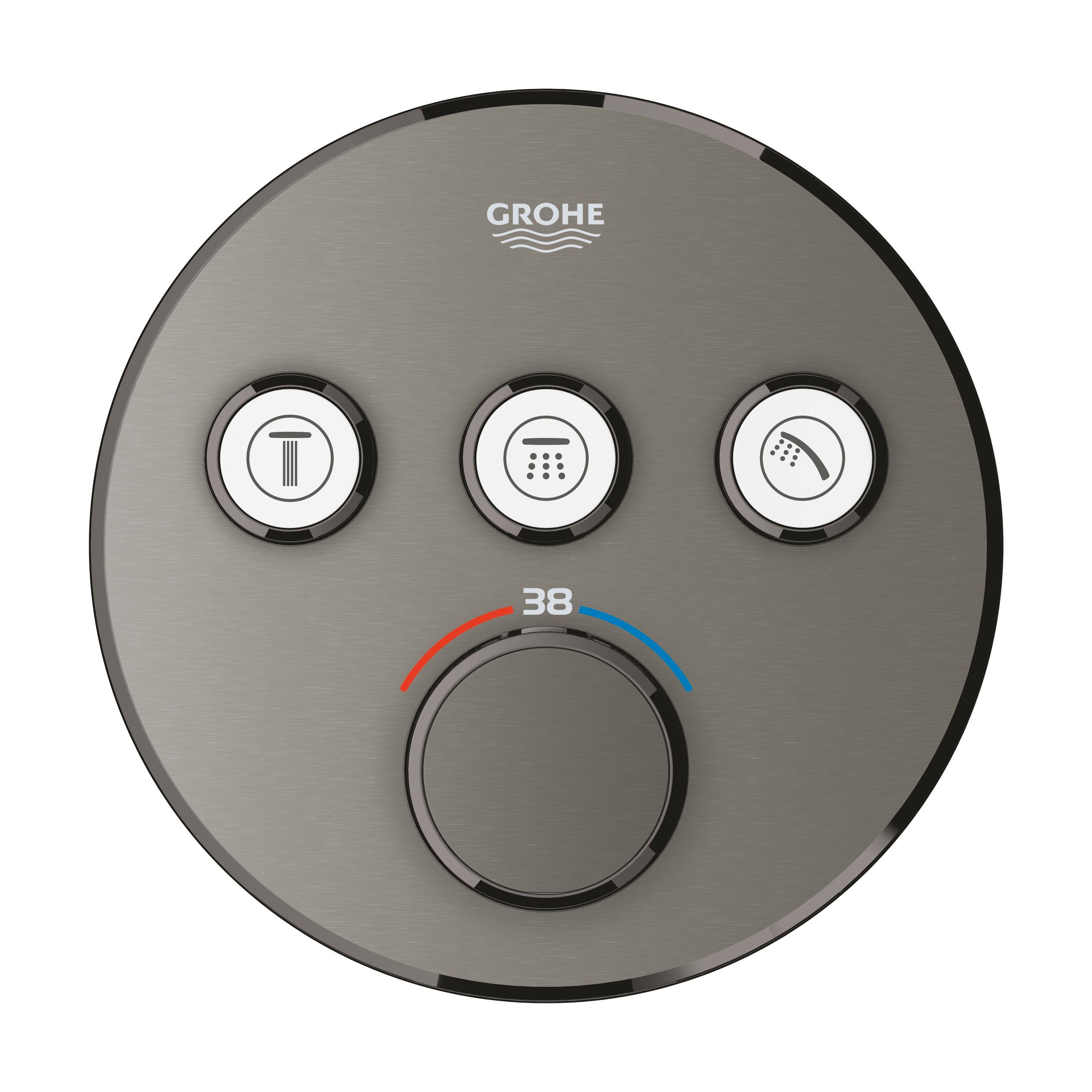 Grohe Grohtherm SmartControl mitigeur bain-douche encastrée oui Hard Graphite 29121AL0