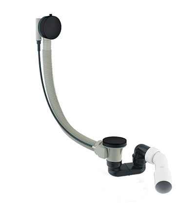 Omnires siphon de baignoire noir TK104-PLUS-3.43+64-SBL