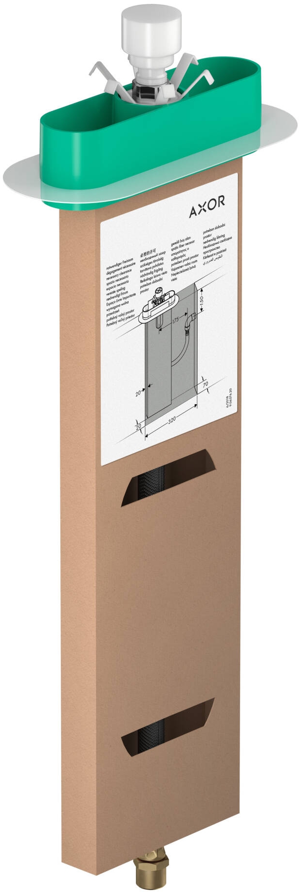 Axor Edge élément de montage sur baignoire 15490180