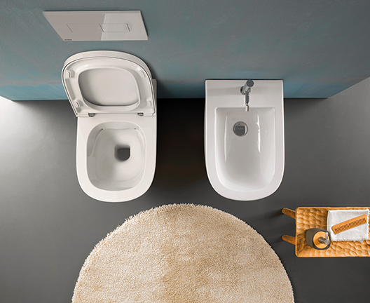 Globo Stockholm cuvette de wc suspendue oui blanc LAS04.BI