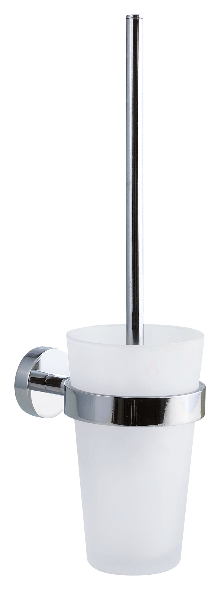 Tesa Smooz brosse wc adhésif chrome-verre 40316-00000-00