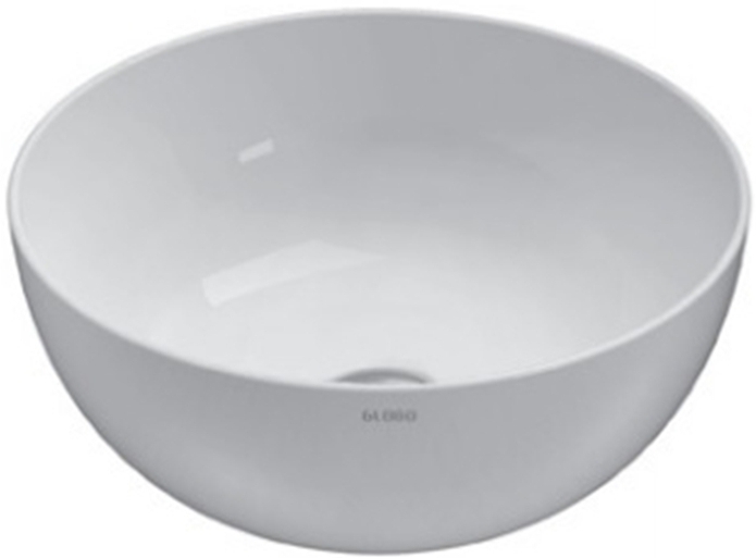 Globo T-Egde lavabo 37x37 cm ronde à poser blanc B6T37BO