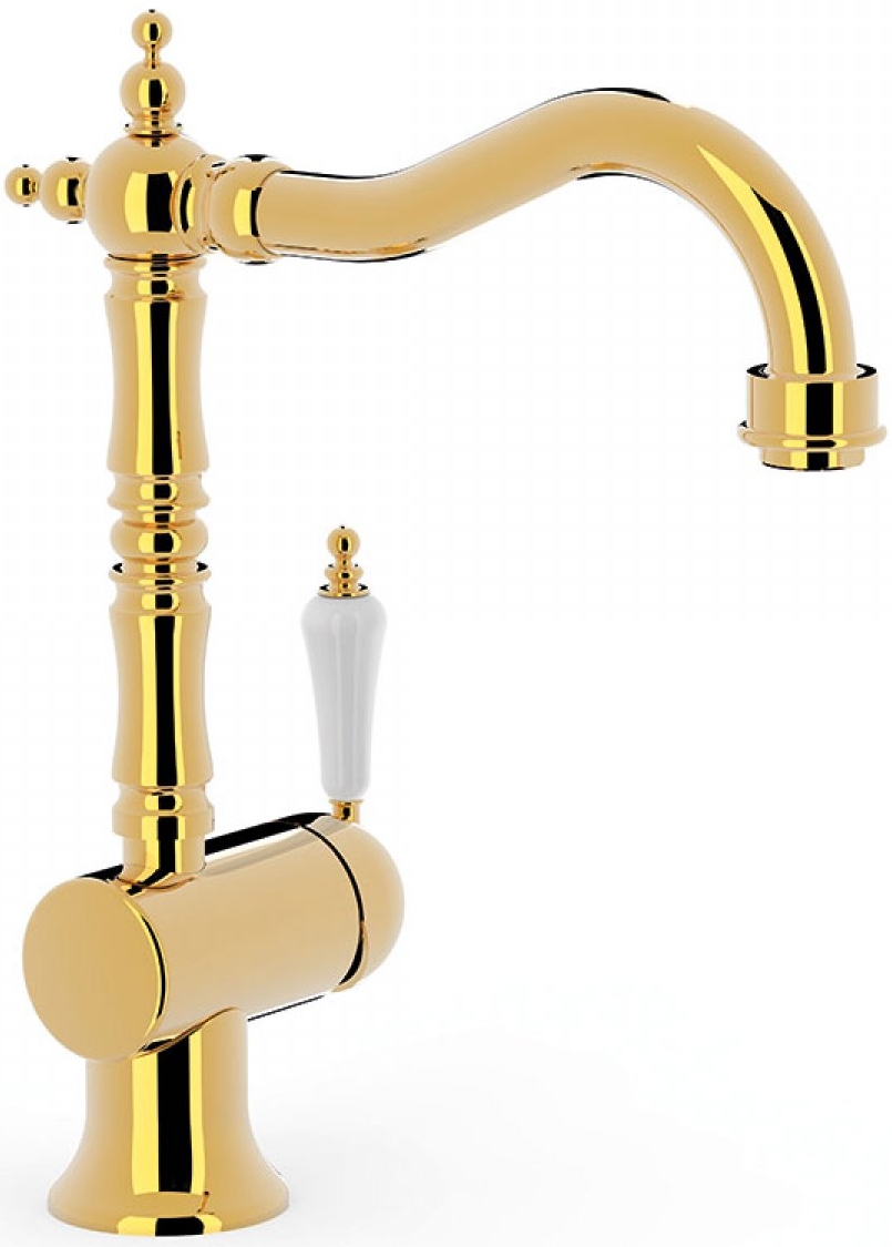 Tres Clasic-Tres mitigeur de lavabo sur pied doré 24210801OR