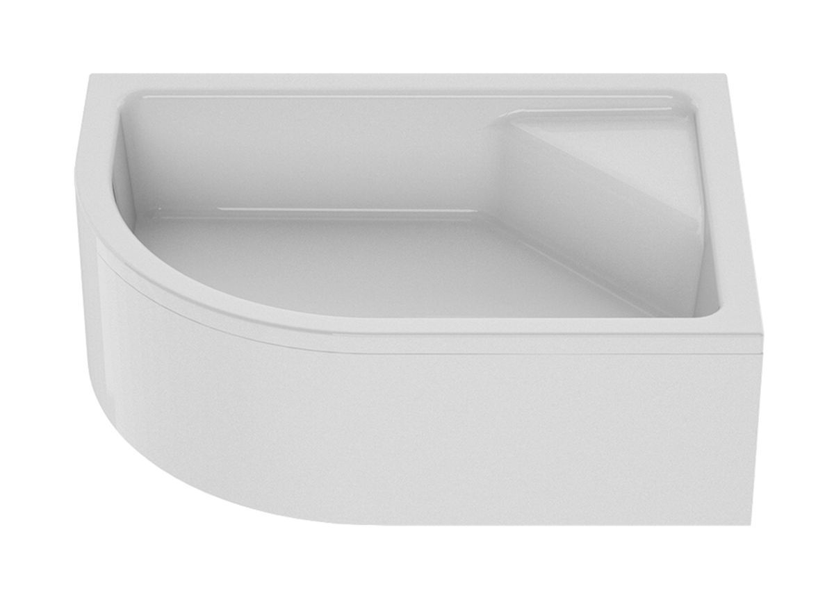 New Trendy New Maxima receveur de douche semi-circulaire 120x85 cm blanc B-0379
