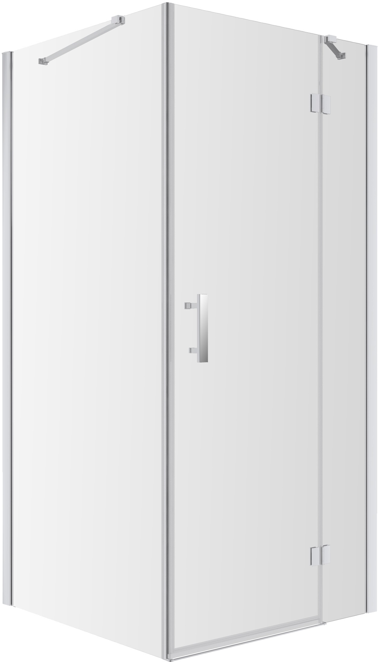 Omnires Manhattan cabine de douche 90x90 cm carrée chrome brillant/verre transparent MH9090CRTR