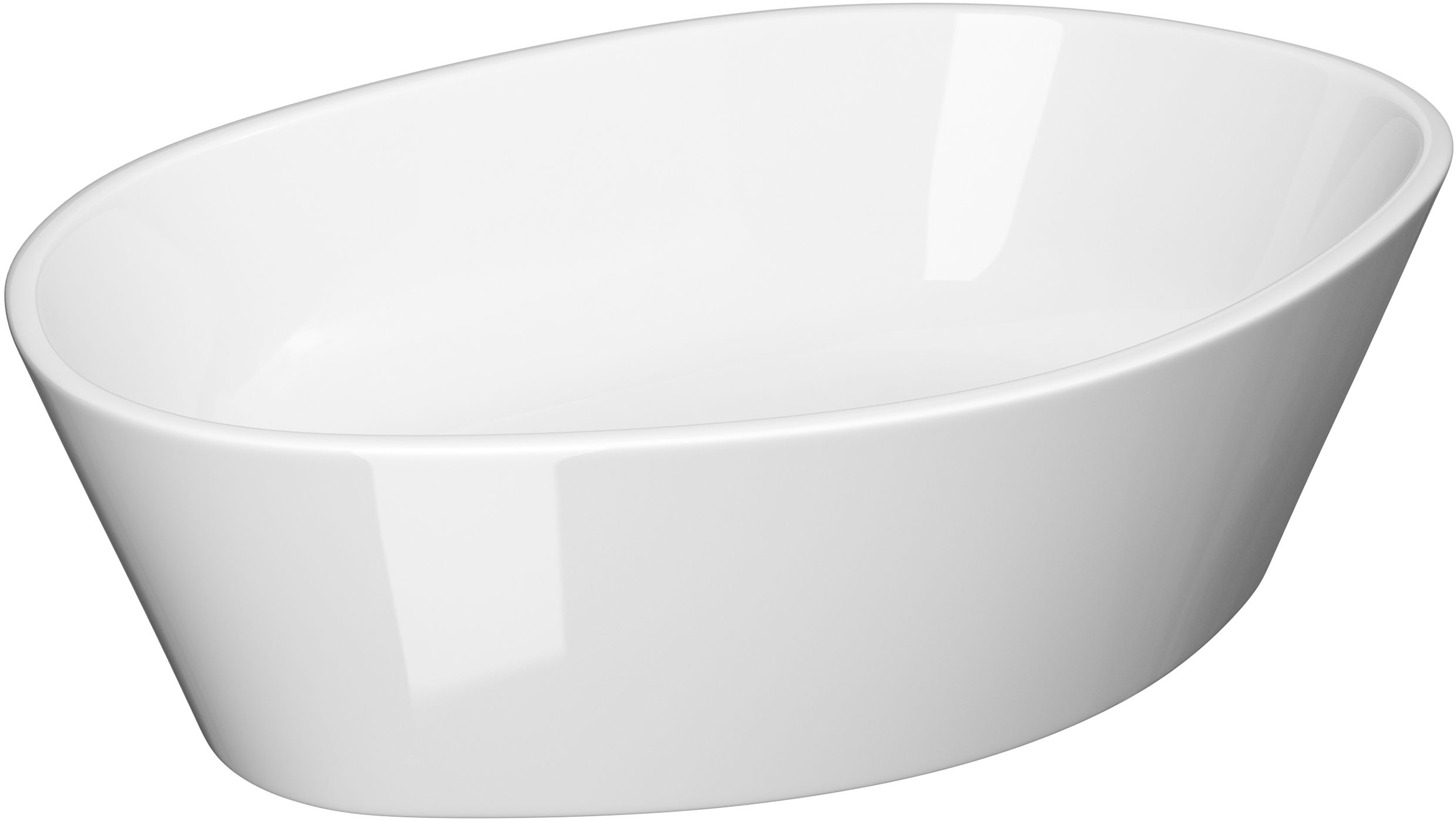 Cersanit City lavabo 52.5x35 cm ovale à poser blanc K35-046