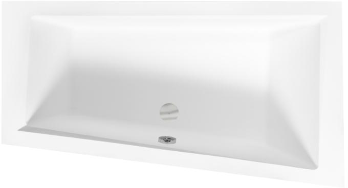 Besco Intima baignoire d’angle 150x85 cm côté droit blanc #WAIT-150-NP