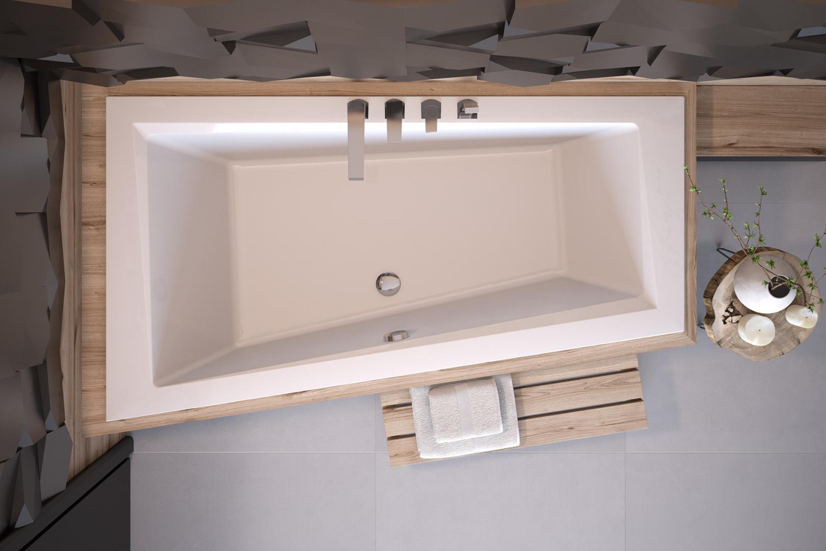 Besco Intima baignoire d’angle 150x85 cm côté gauche blanc #WAIT-150-SL