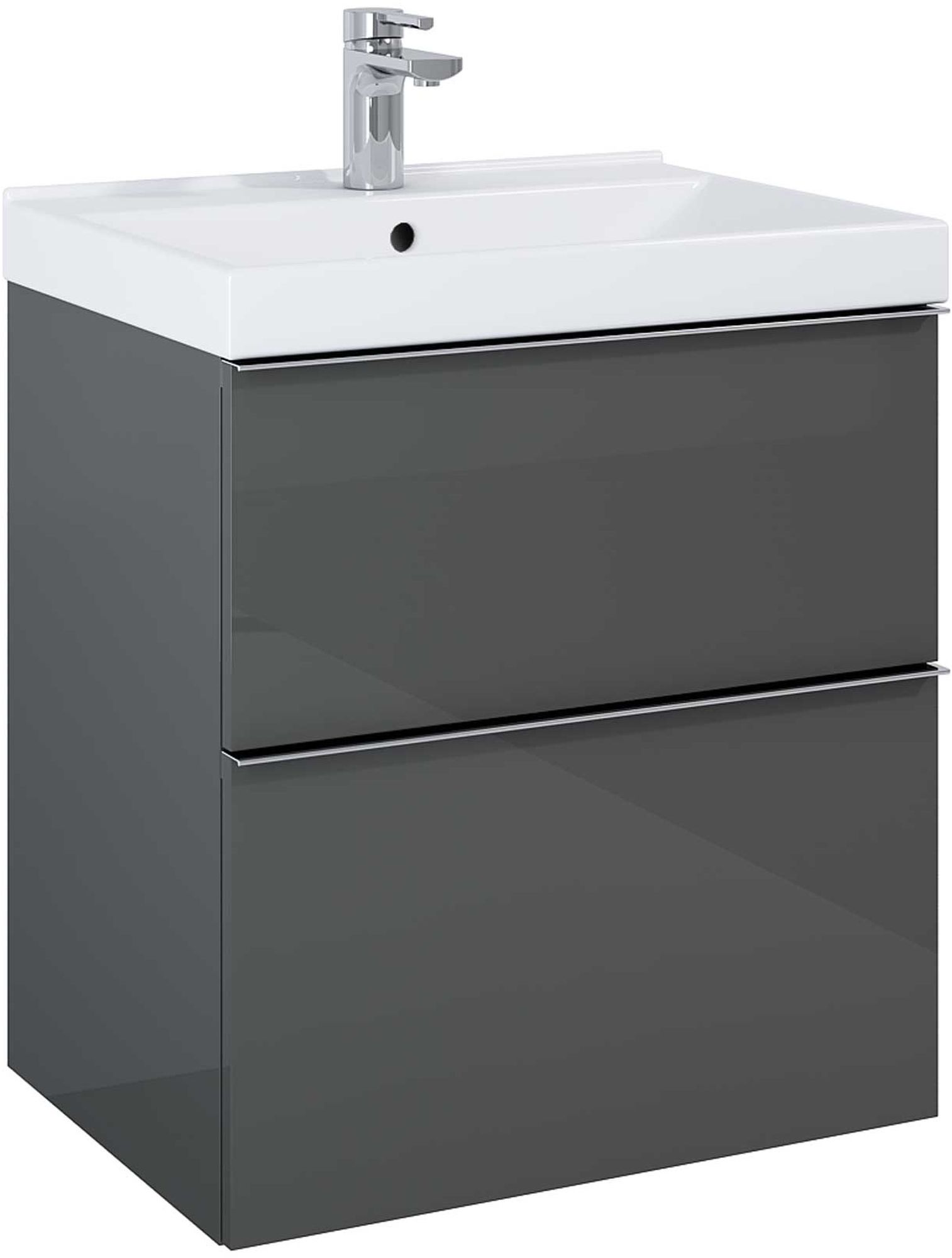 Elita Look armoire 60x44.9x63.5 cm sous-lavabo suspendu anthracite RE010601026610