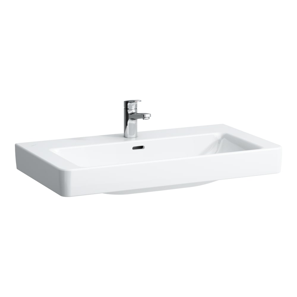 Laufen Pro S lavabo 85x46 cm rectangulaire classique-à poser blanc brillant H8139650001041