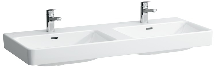 Laufen Pro S lavabo 120x46 cm rectangulaire classique-double blanc H8149660001041