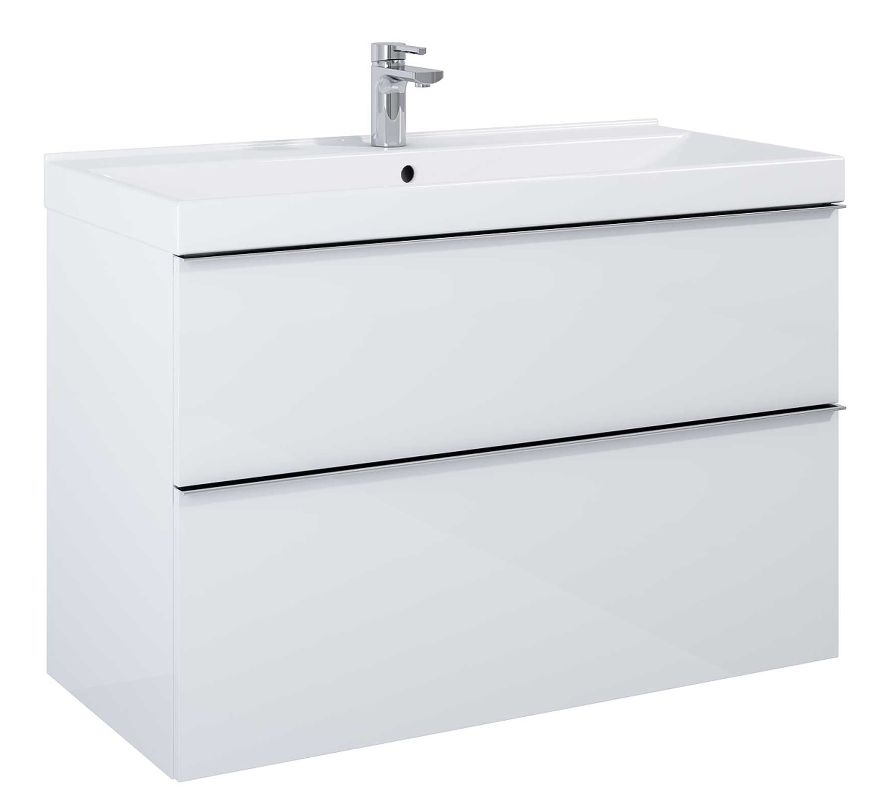 Elita Look armoire 100x44.9x63.5 cm sous-lavabo suspendu blanc RE011000028060