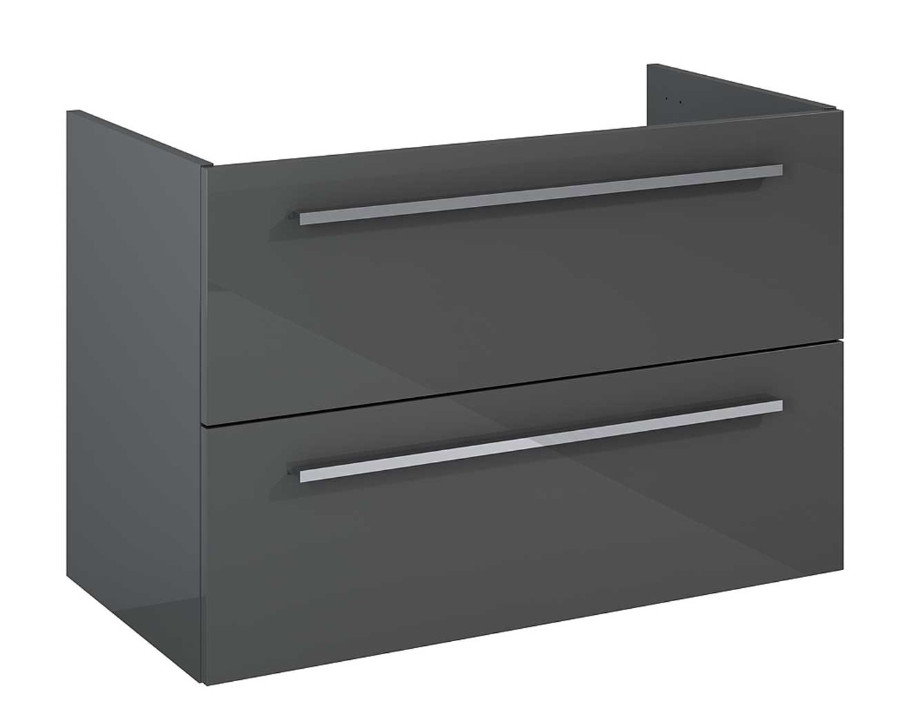 Elita Kwadro Plus armoire 79.6x39.6x53 cm sous-lavabo suspendu anthracite 166774