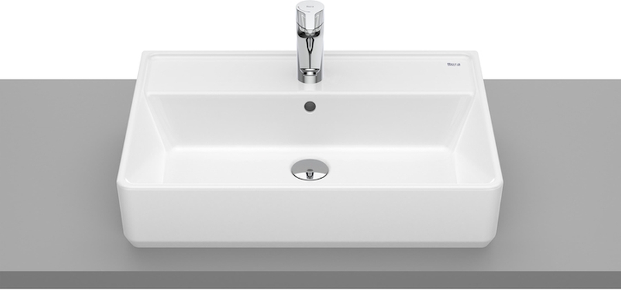 Roca Gap lavabo 60x42 cm rectangulaire à poser blanc A3270MN000