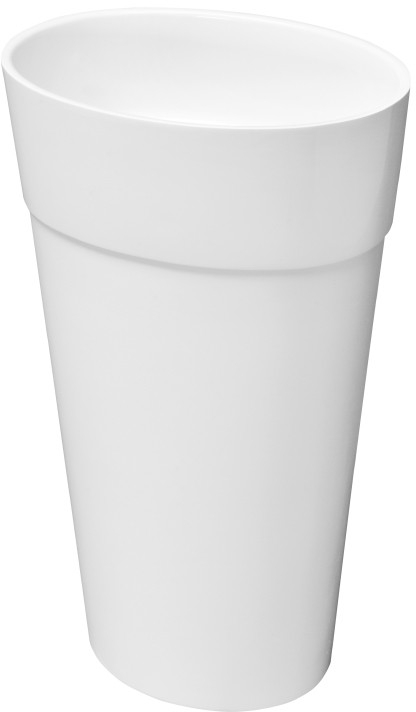 Besco Uniqa lavabo 46x32 cm ovale autoportante blanc brillant #UMD-U-WO