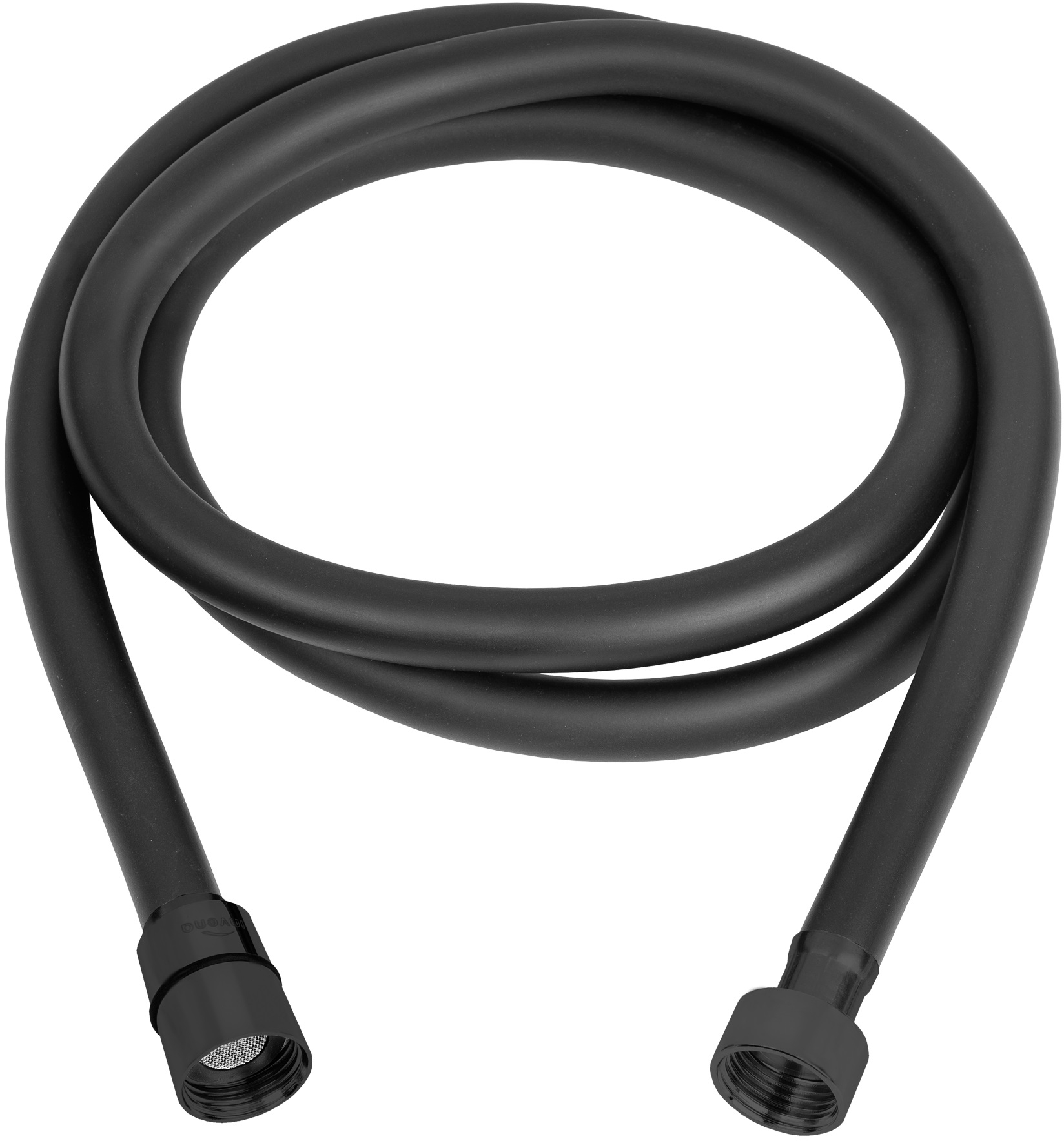 Invena Dark tuyau de douche 150 cm noir AW-44-004