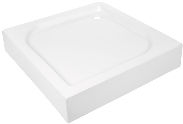 Invena receveur de douche carré 80x80 cm blanc AK-80-K83