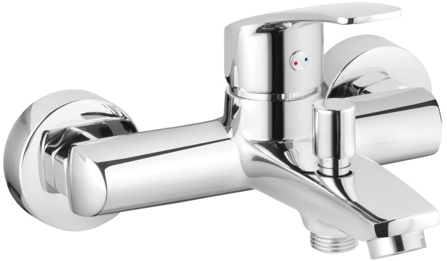 Invena Malta mitigeur bain-douche murale chrome BW-27-001