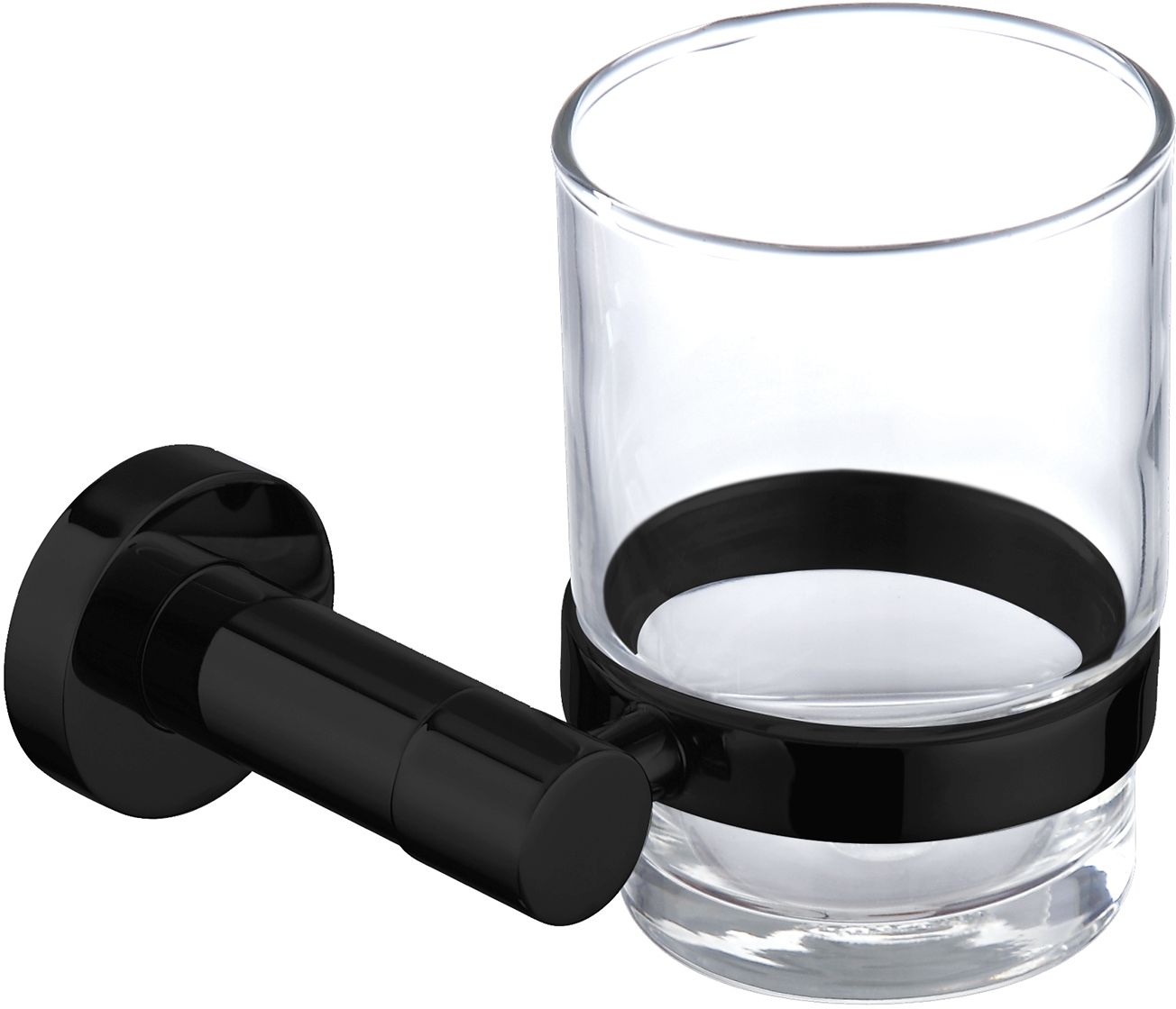 Omnires Modern Project gobelet pour brosse à dents noir-transparent MP60320BL