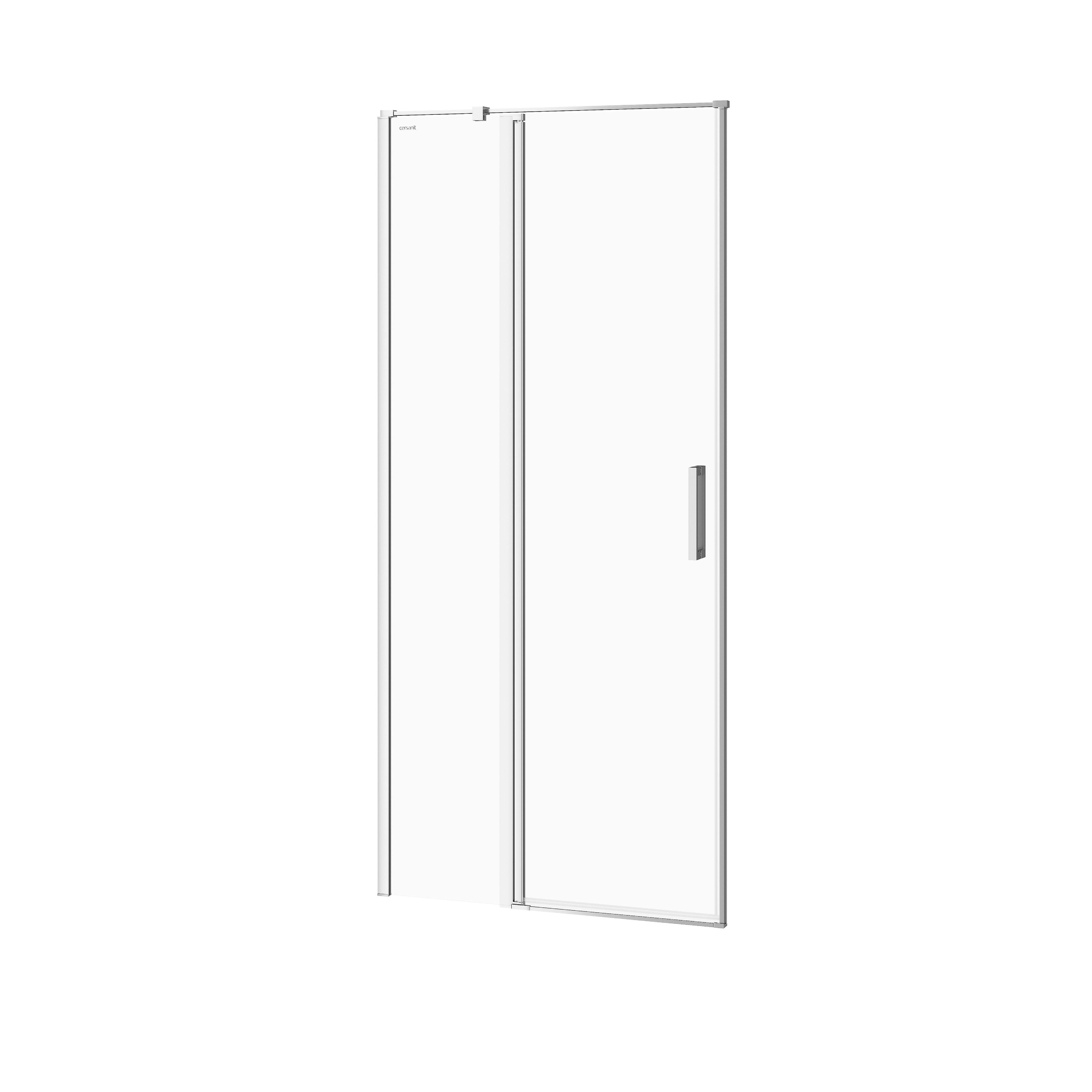Cersanit Moduo porte de douche 90 cm à ouverture basculante chrome brillant/verre transparent S162-005