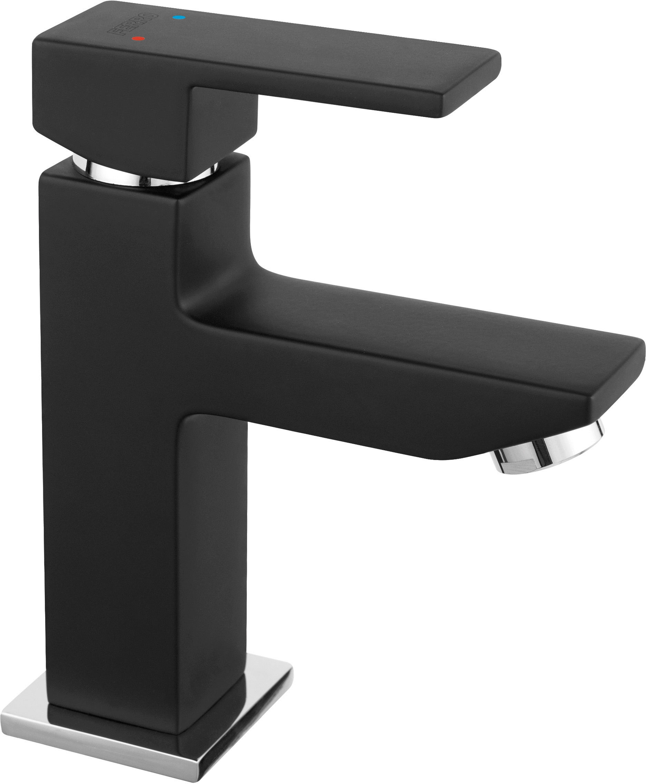 Ferro Zicco Black mitigeur de lavabo sur pied noir BZI2BL