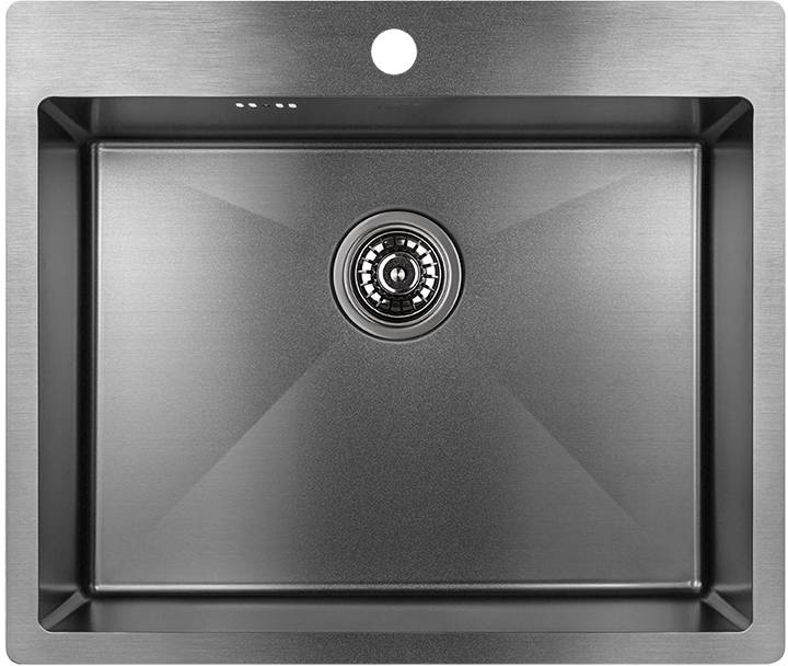 Laveo Marmara évier en acier inoxydable 59x51 cm SAM510T