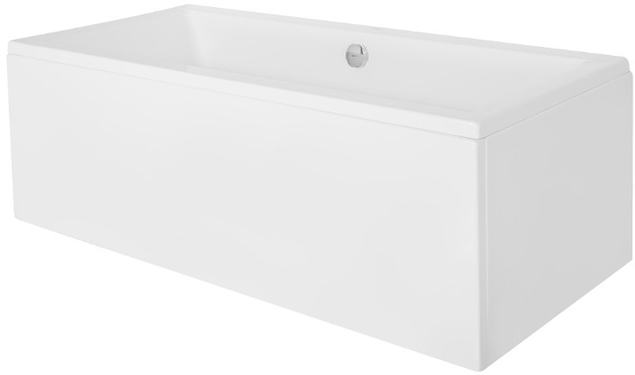 Set baignoire rectangulaire Besco Quadro #WAQ-155-PK, habillage de baignoire Besco Quadro #OAQ-155-PK