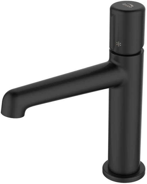 Laveo Pretto mitigeur de lavabo sur pied noir BAO722D