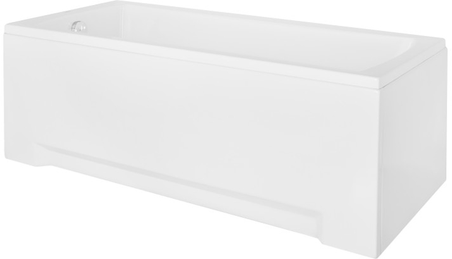 Set baignoire rectangulaire Besco Optima #WAO-160-PK, habillage de baignoire Besco #OAP-160-UNI