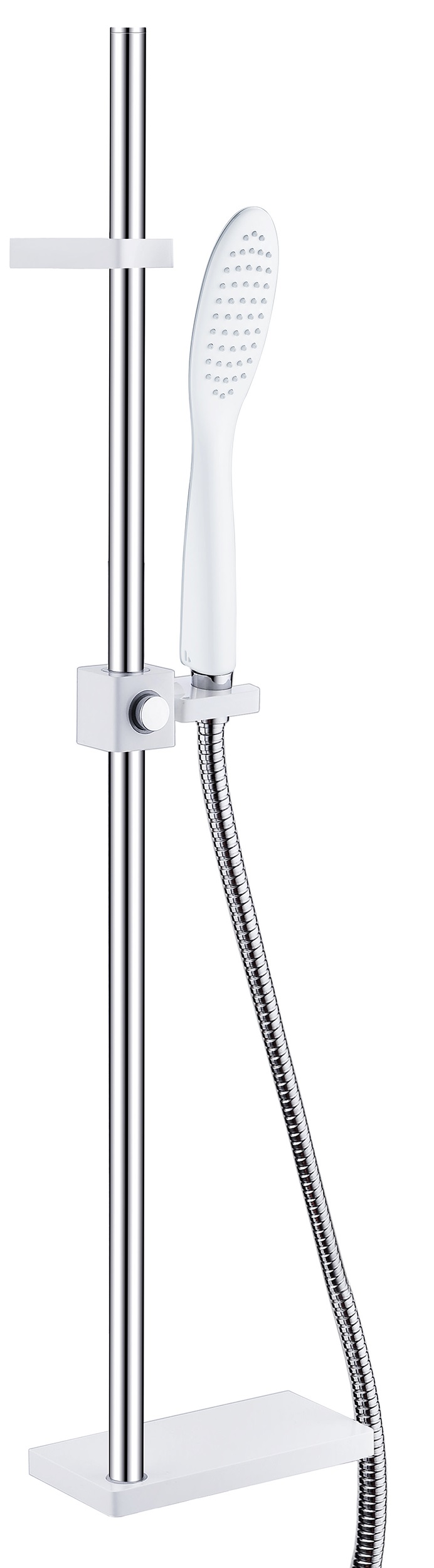 Omnires Siena ensemble de douche mural chrome-blanc SIENA-SCRB