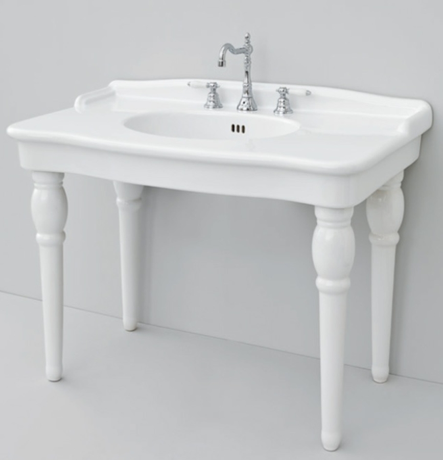 Art Ceram Hermitage lavabo 112x63 cm rectangulaire classique blanc HEL00401;00