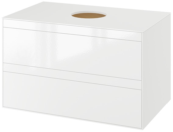 Excellent Finli armoire 80x50x48.7 cm sous-lavabo suspendu blanc MLEX.1102.800.WHWH