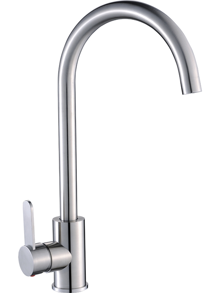 Laveo Bona mitigeur de cuisine sur pied acier inoxydable BAB268D