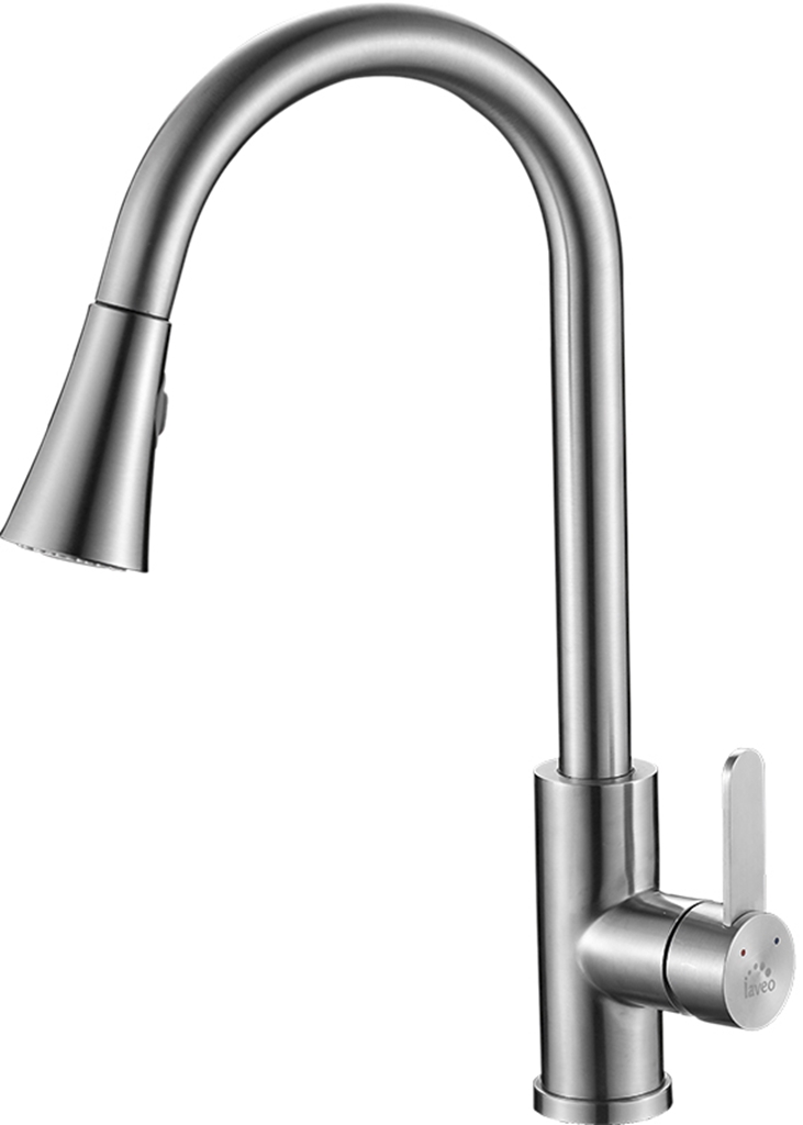 Laveo Bona mitigeur de cuisine sur pied acier inoxydable BAB269U
