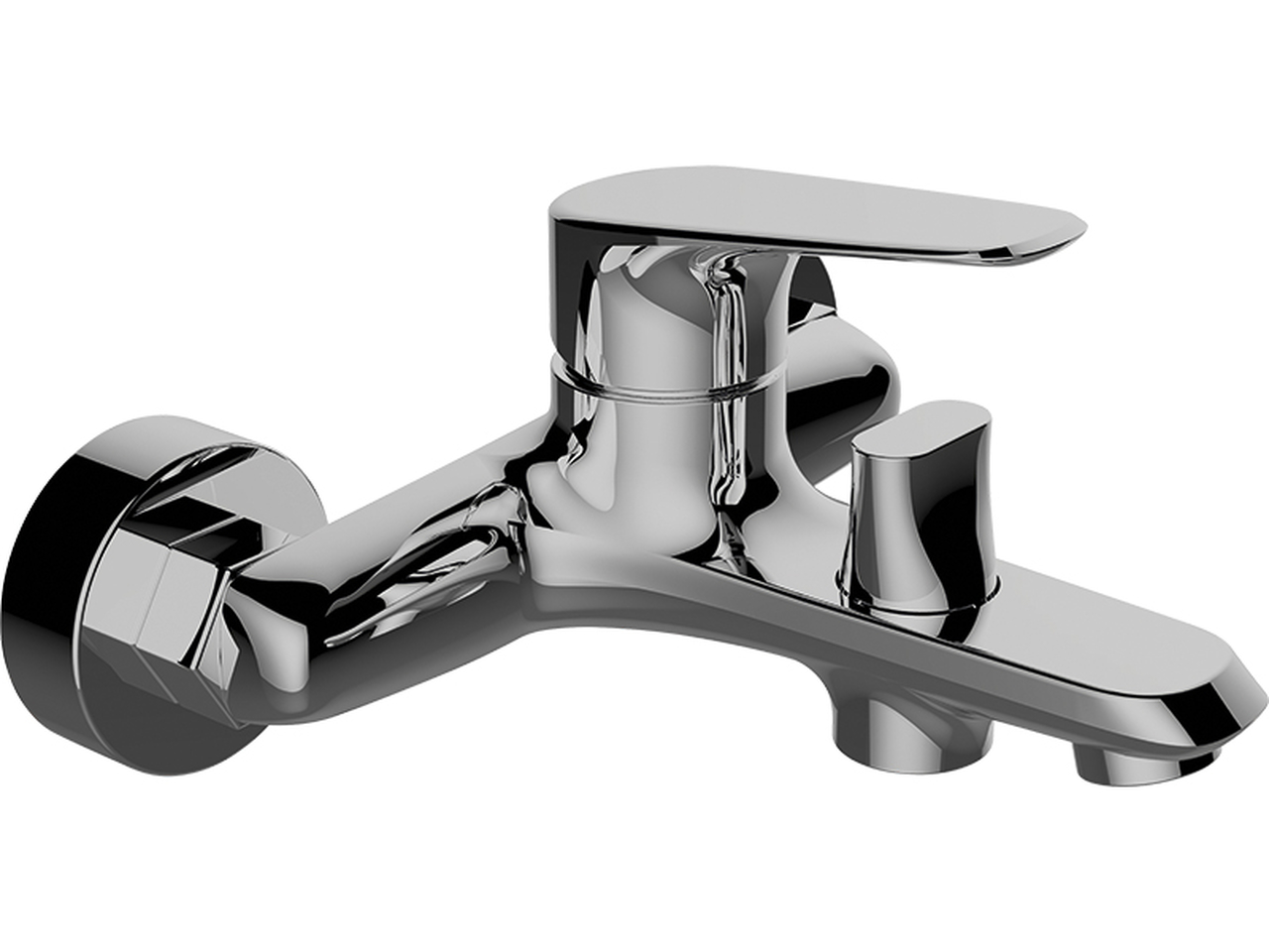 Laveo Rondo mitigeur bain-douche murale chrome BLX010D