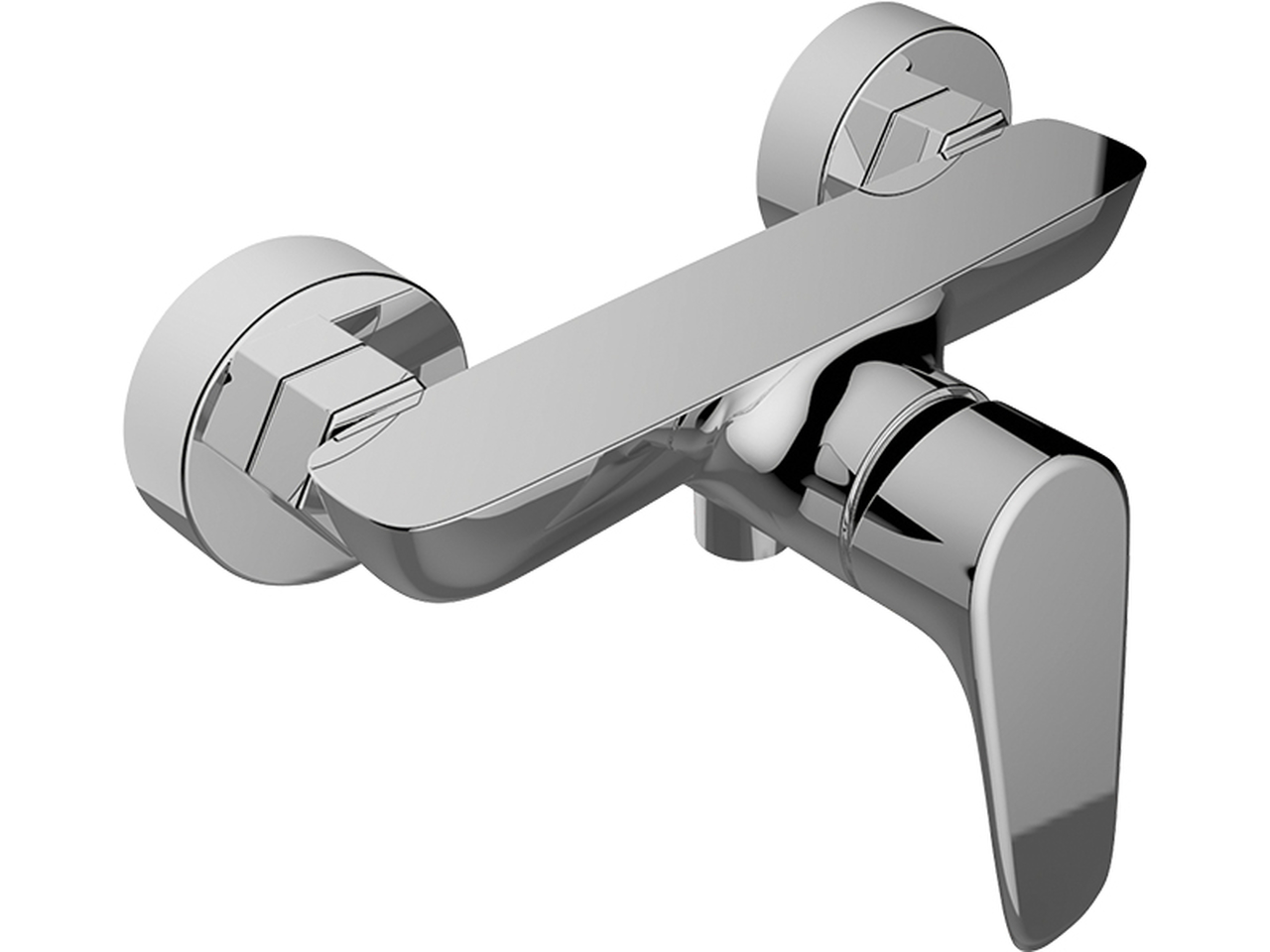 Laveo Rondo mitigeur de douche murale chrome BLX040D