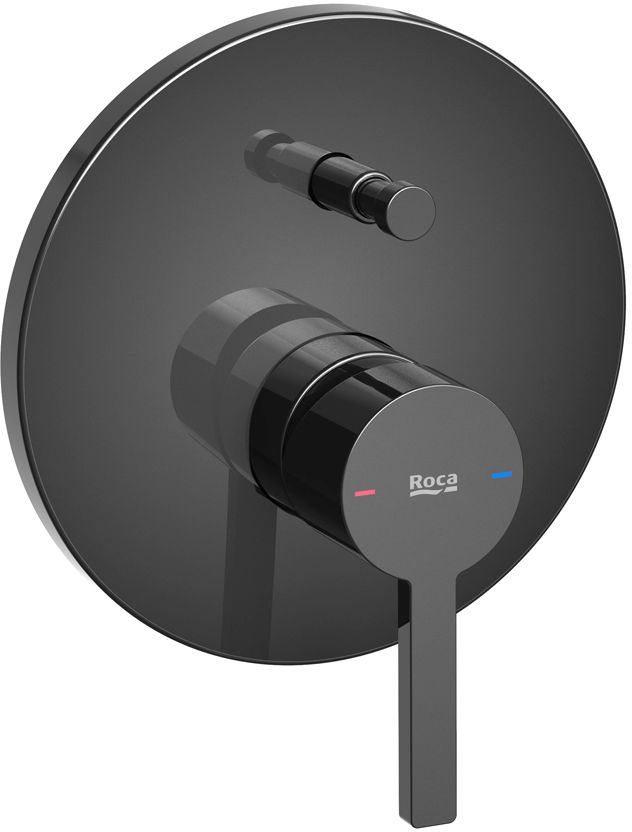 Roca Naia Black mitigeur bain-douche encastrée noir A5A0B96CN0