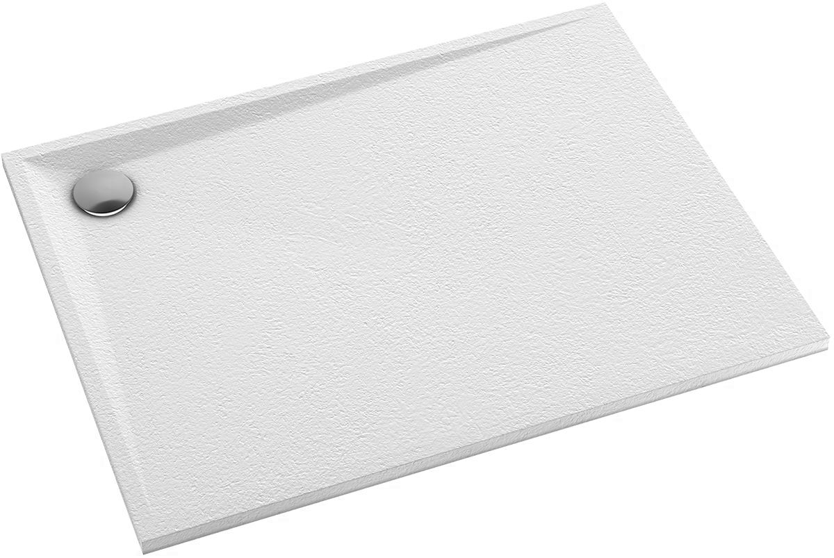 Omnires Stone receveur de douche rectangulaire 120x80 cm blanc STONE80/120BM